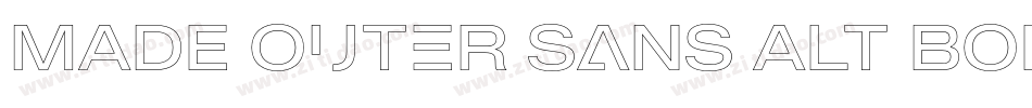 MADE Outer Sans Alt Bold PERSONAL USE字体转换